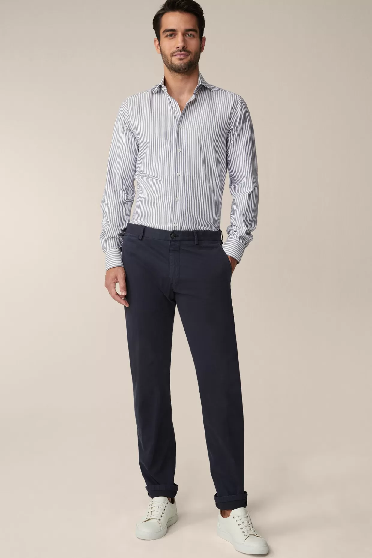 Herren Windsor Baumwoll-Chino Cino In Navy