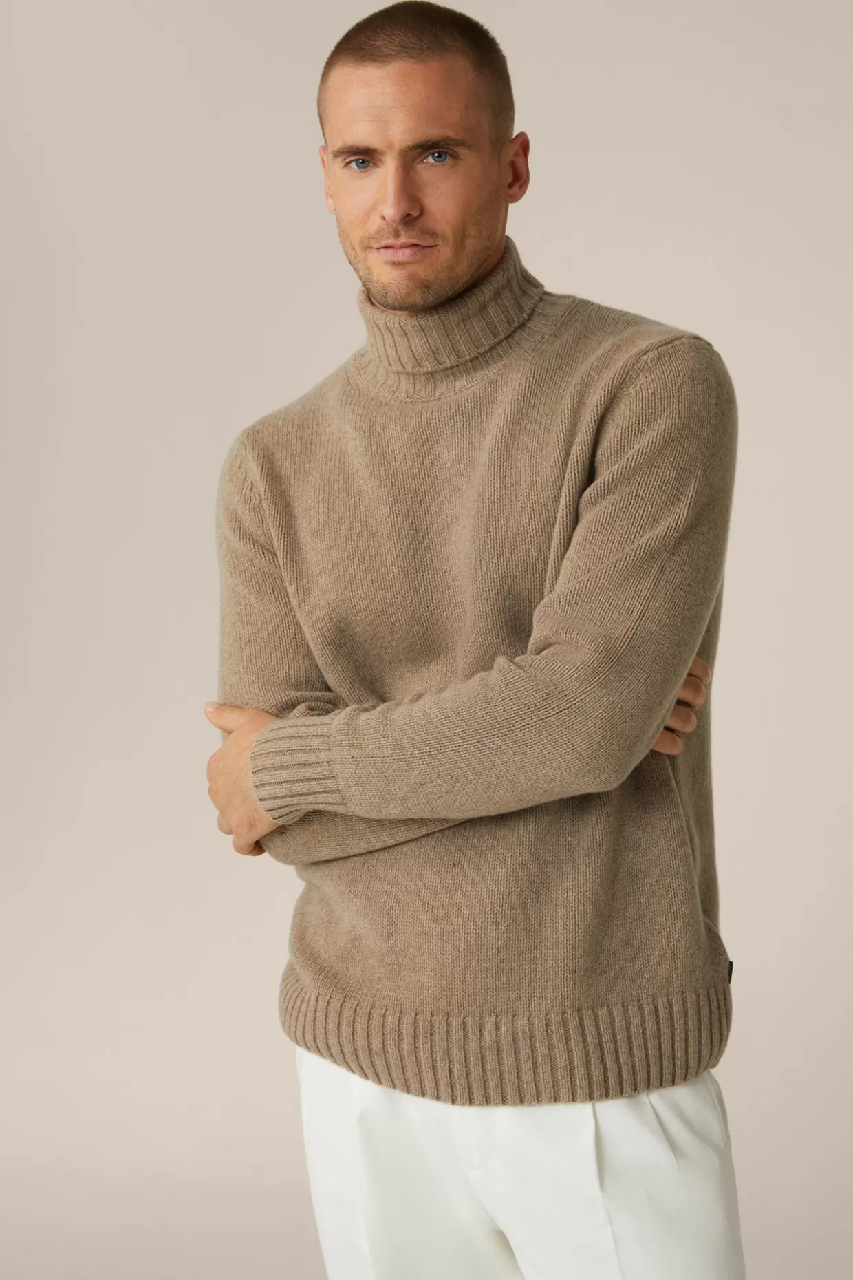 Herren Windsor Cashmere-Rollkragen-Pullover Ecosio In