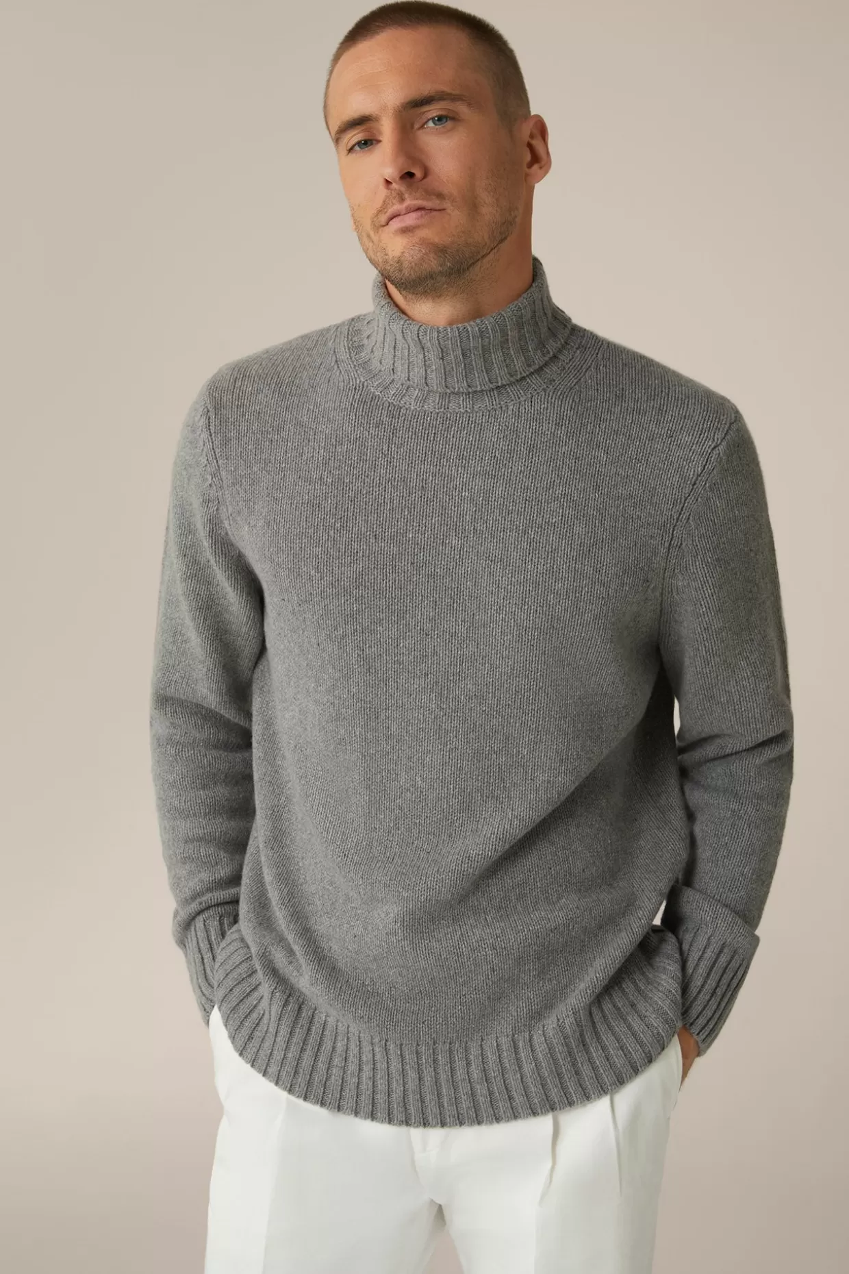 Herren Windsor Cashmere-Rollkragen-Pullover Ecosio In