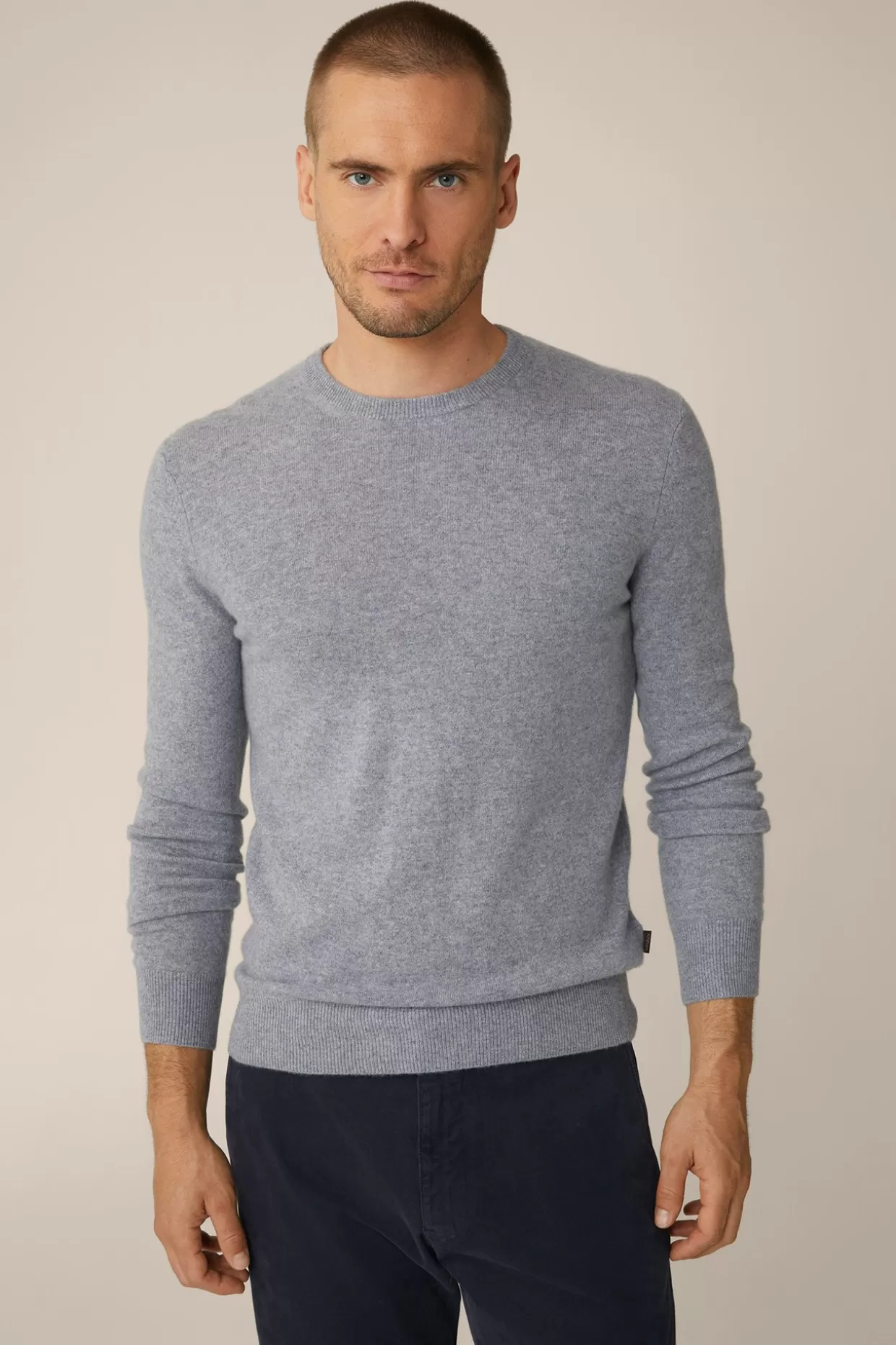 Herren Windsor Cashmere-Rundhals-Pullover Cashmono In