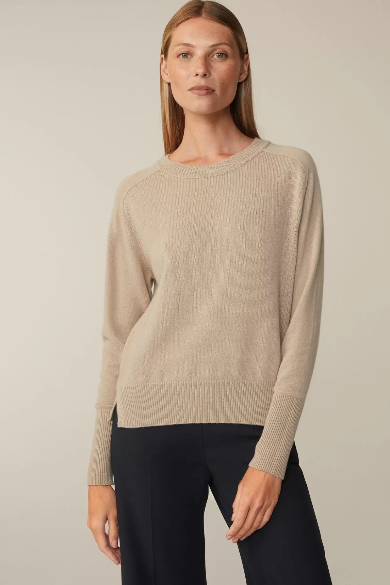 Damen Windsor Cashmere-Rundhals-Pullover In