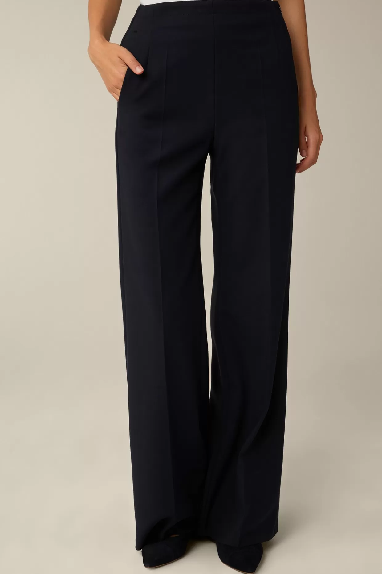 Damen Windsor Crepe-Marlene-Hose In