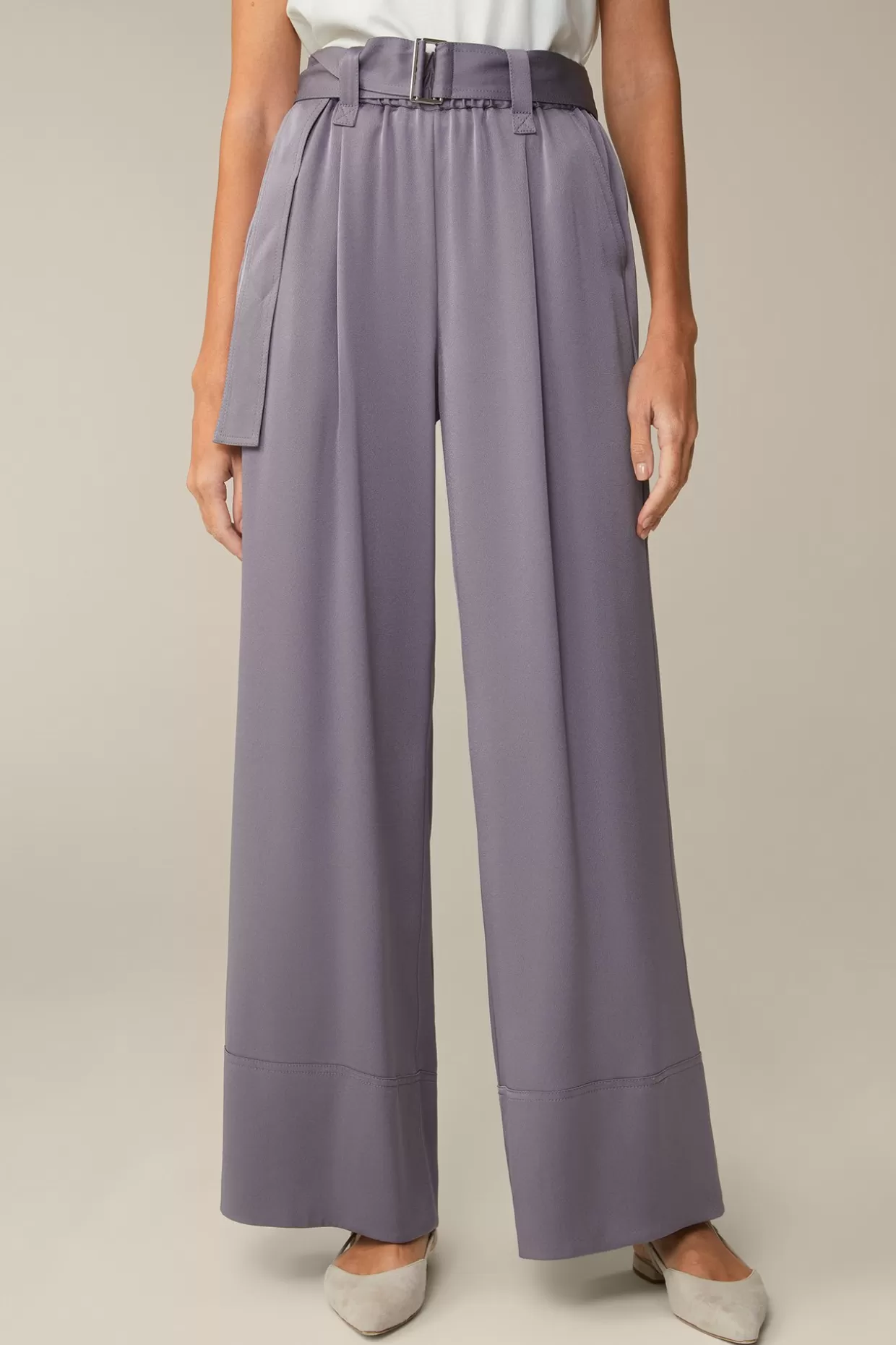 Damen Windsor Crepe-Palazzo-Hose In