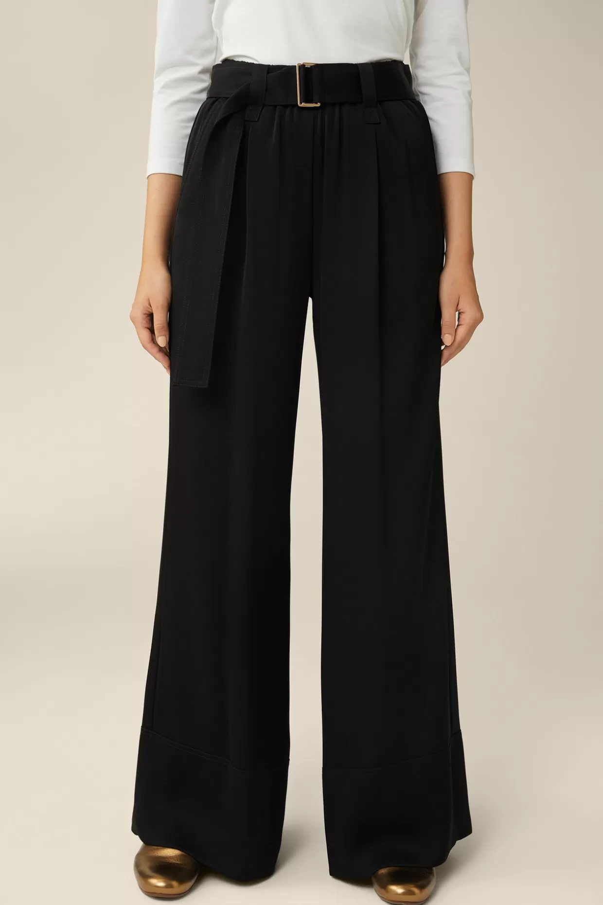 Damen Windsor Crepe-Palazzo-Hose In