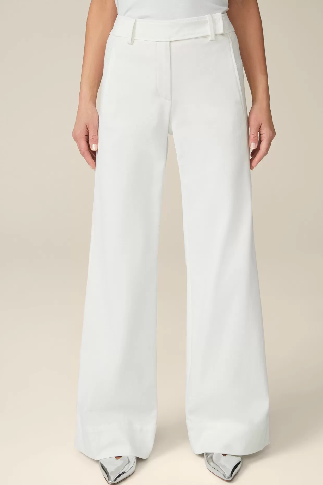 Damen Windsor Gabardine-Palazzo-Hose In