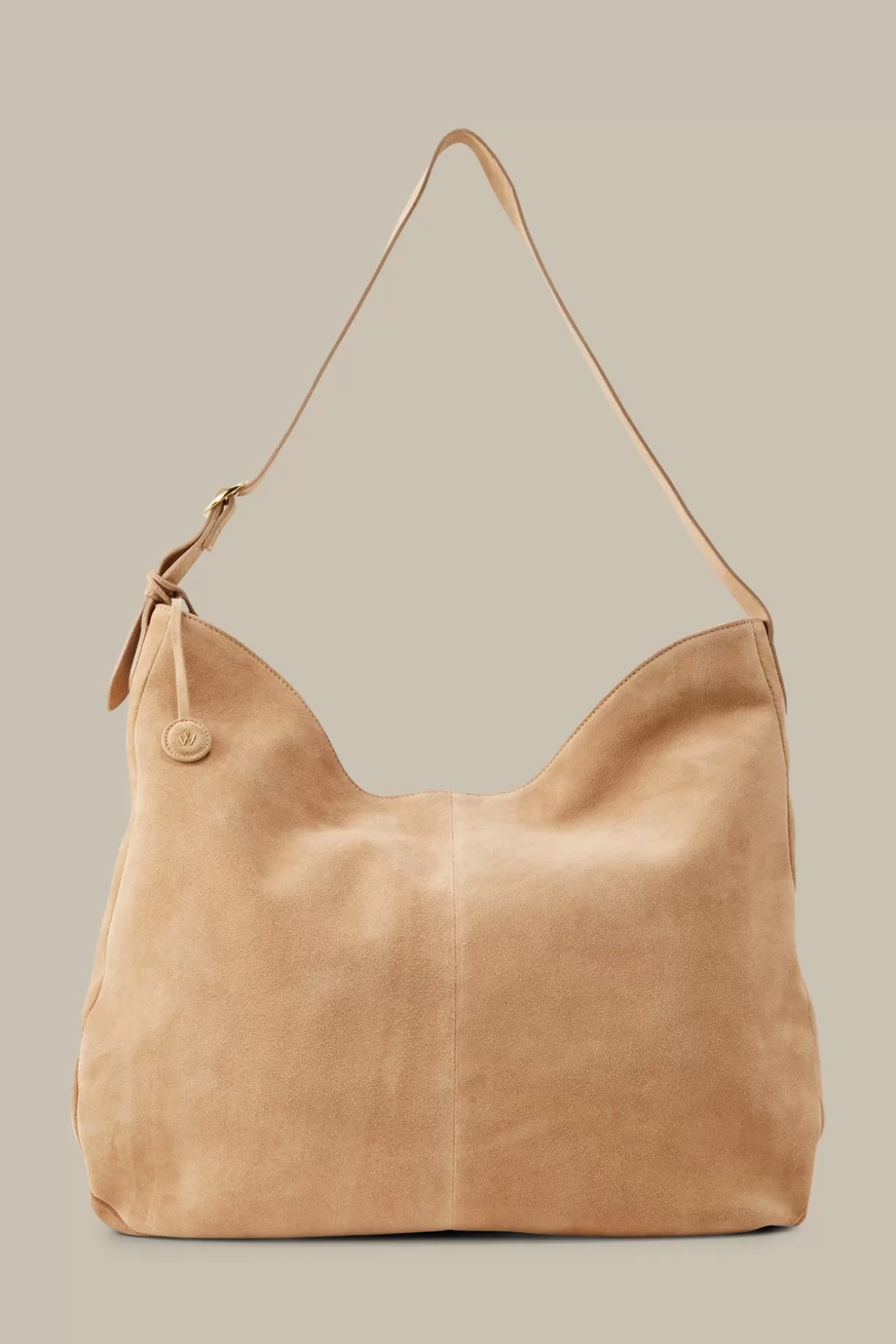 Damen Windsor Hobo-Bag Aus Veloursleder In