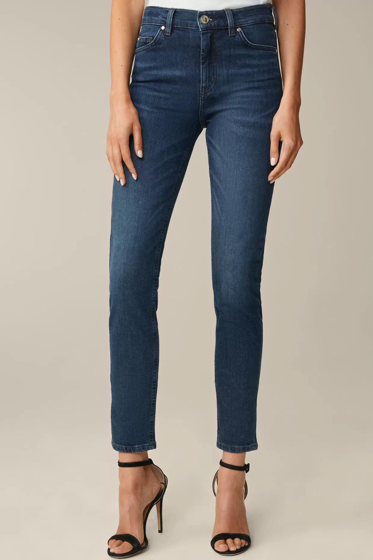 Damen Windsor Jeans-Hose Im Slim Fit In