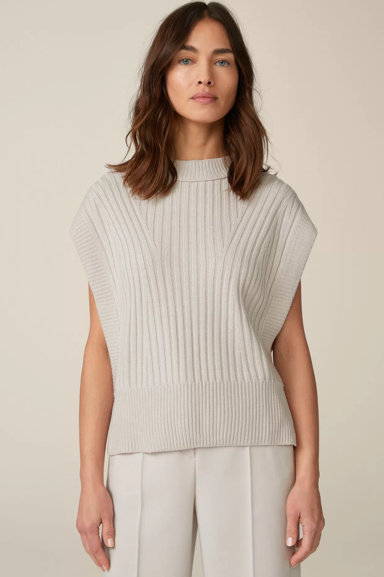 Damen Windsor Merino-Pullunder In