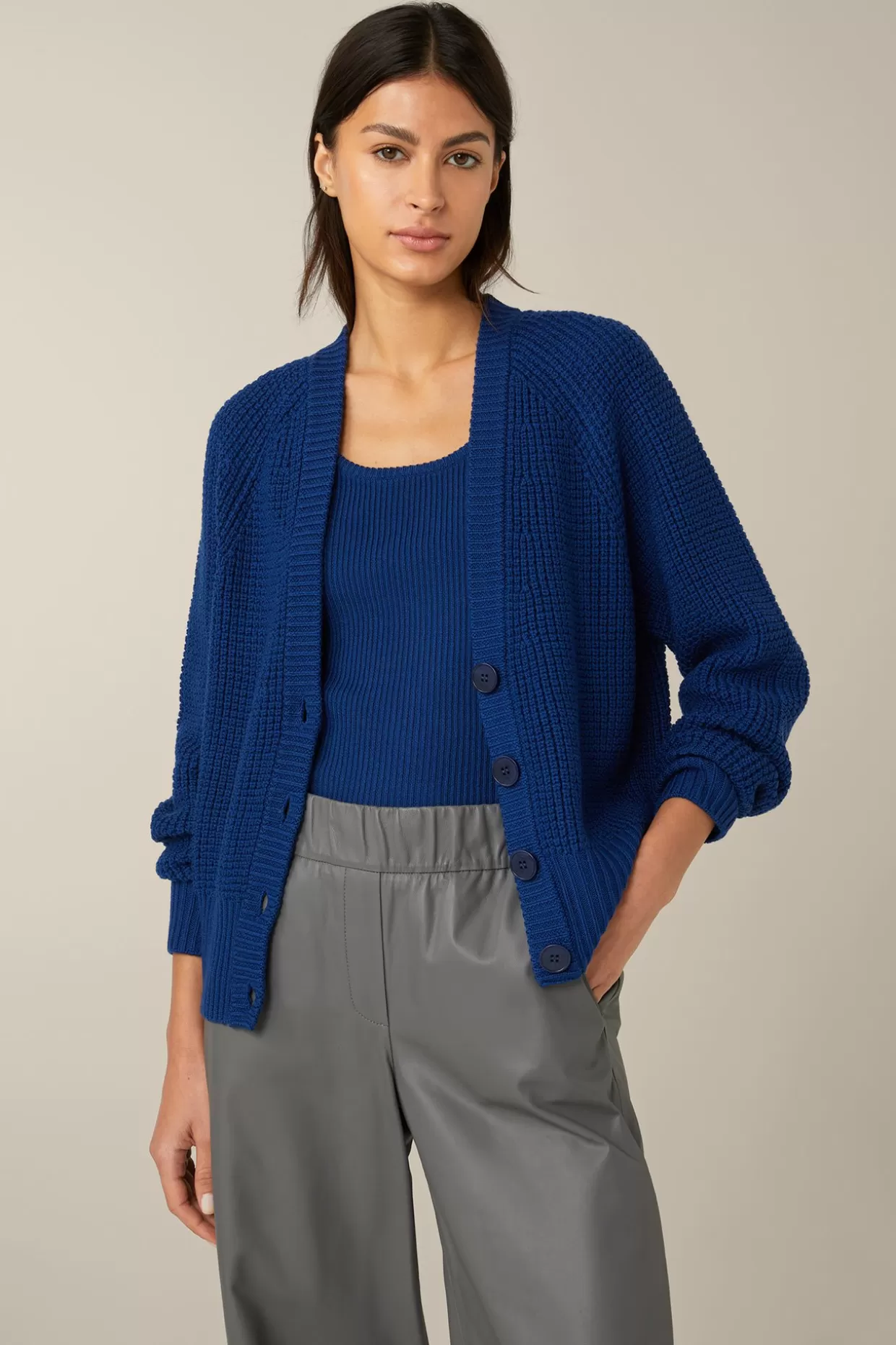 Damen Windsor Merino-Strick-Cardigan In