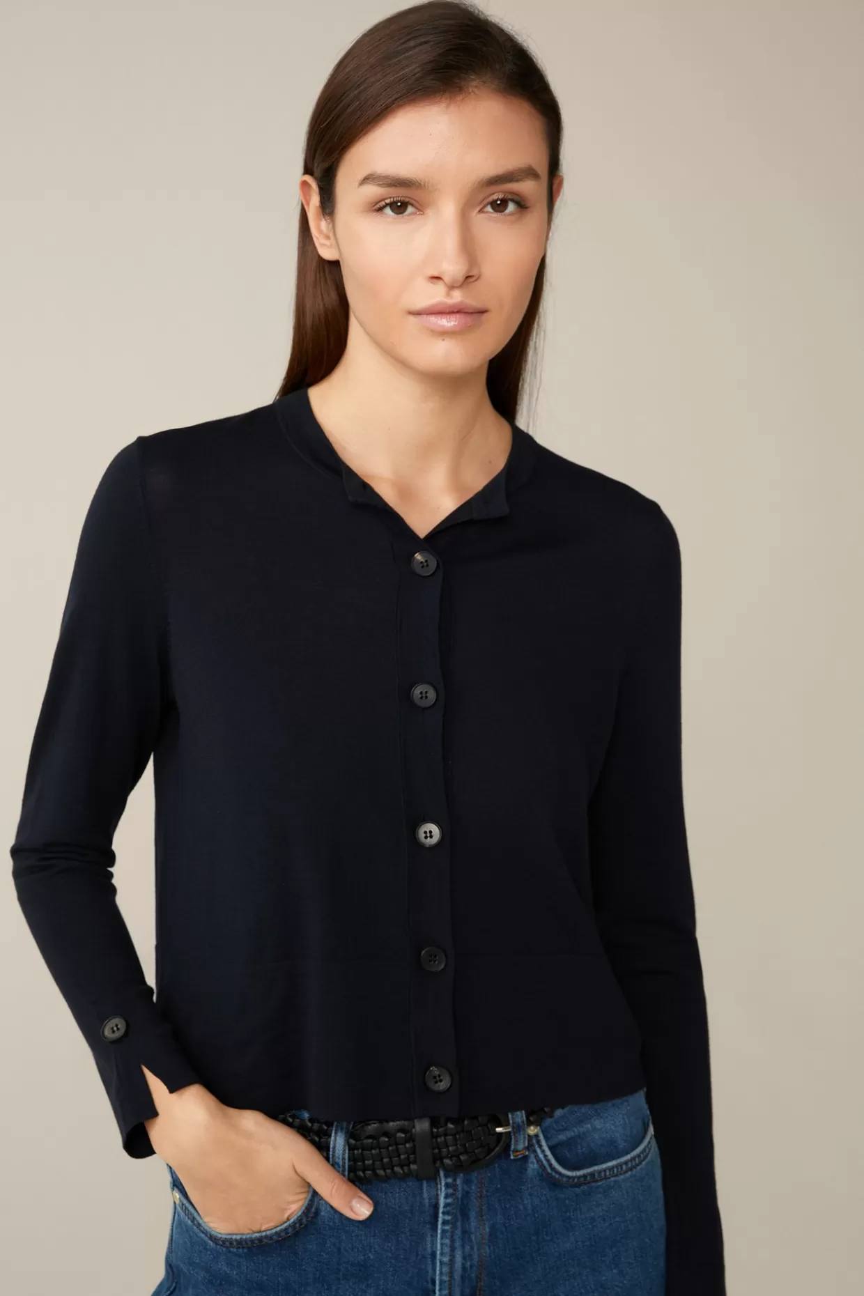 Damen Windsor Merino-Strick-Cardigan In