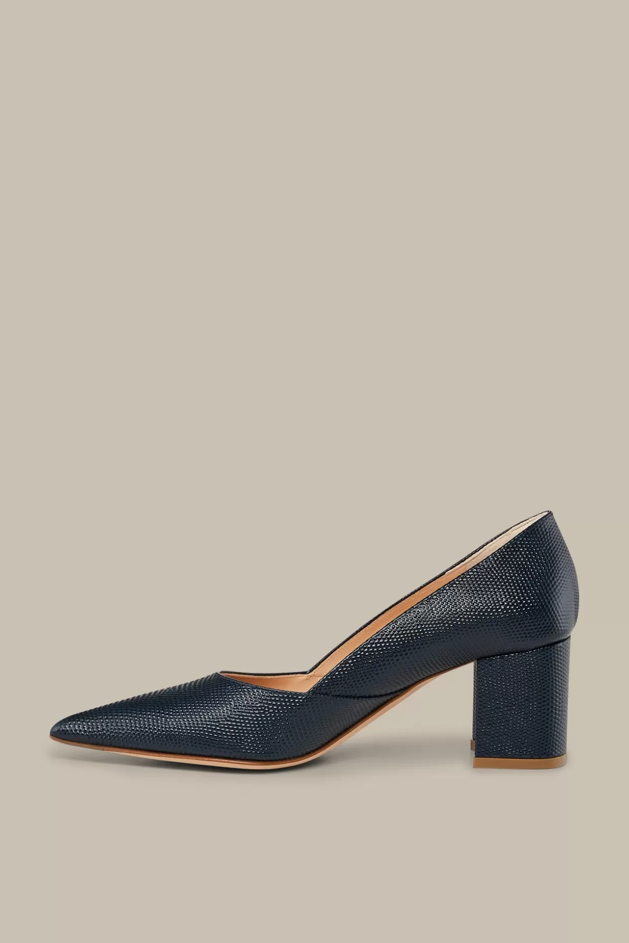 Damen Windsor Pumps Mit Blockabsatz Aus Nappaleder In , By Unutzer