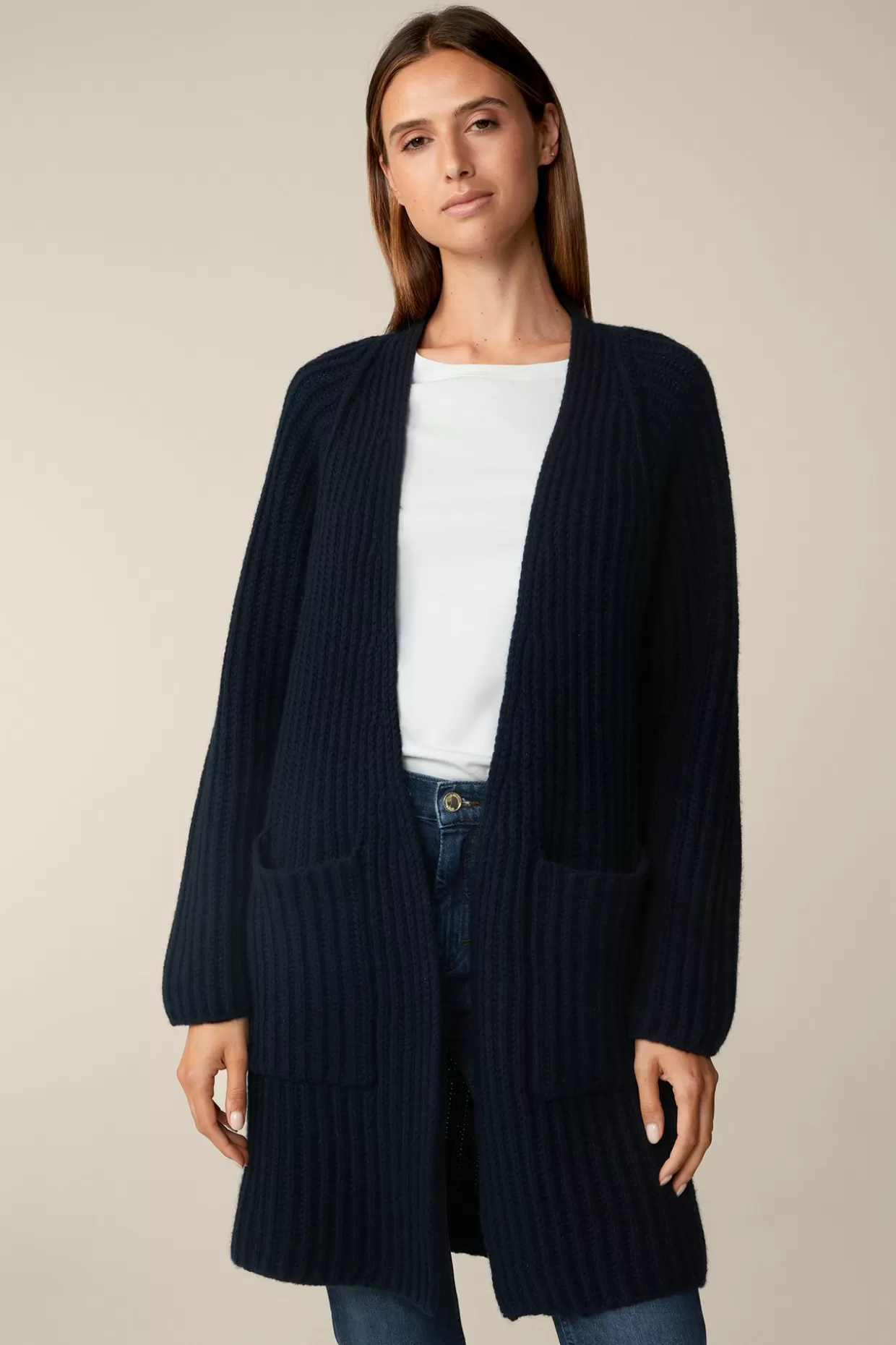 Damen Windsor Schurwoll-Cashmeremix-Cardigan In