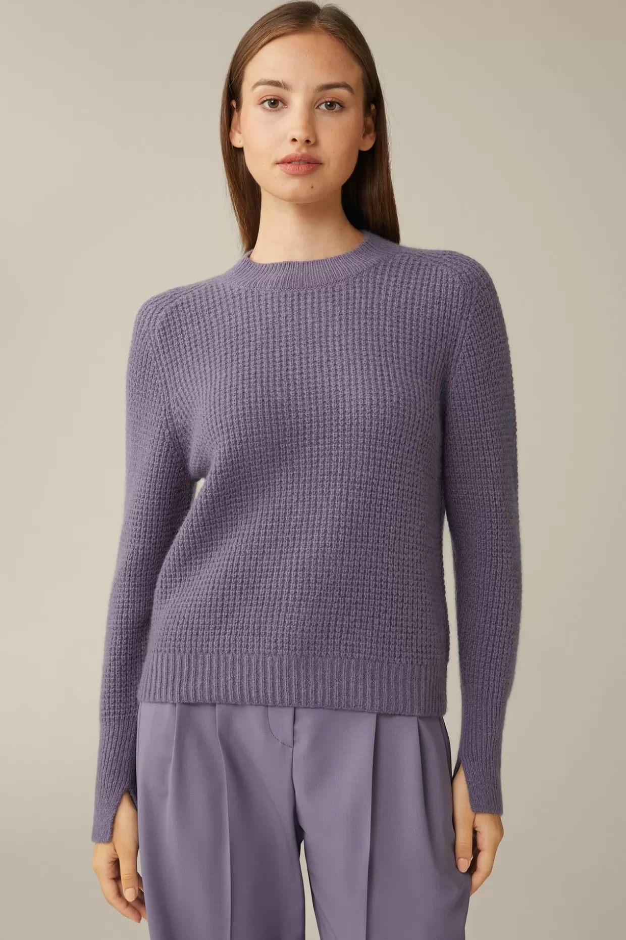 Damen Windsor Schurwoll-Cashmeremix-Pullover In