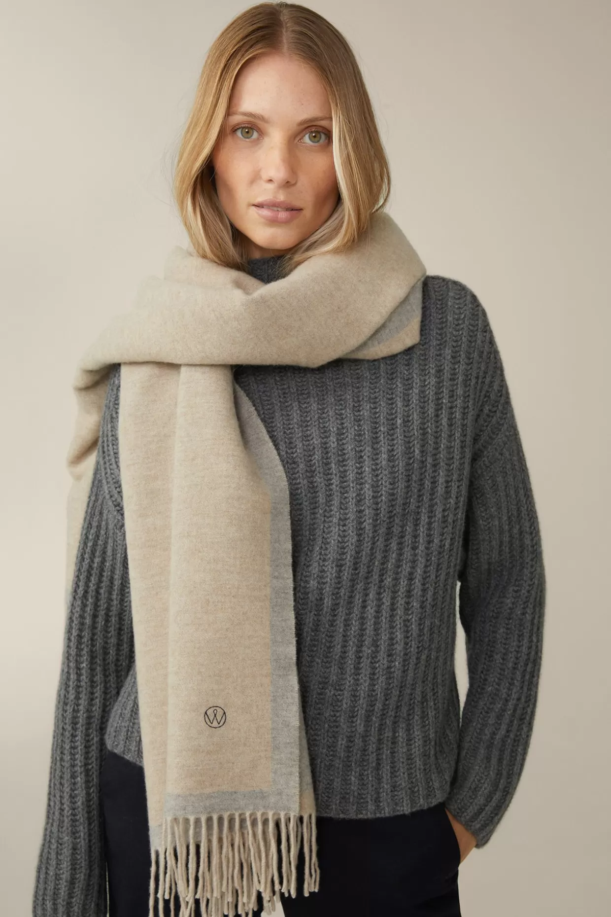 Damen Windsor Schurwoll-Cashmere-Schal In