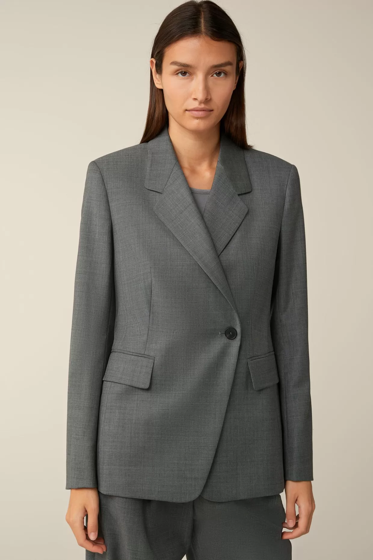 Damen Windsor Schurwoll-Longblazer In