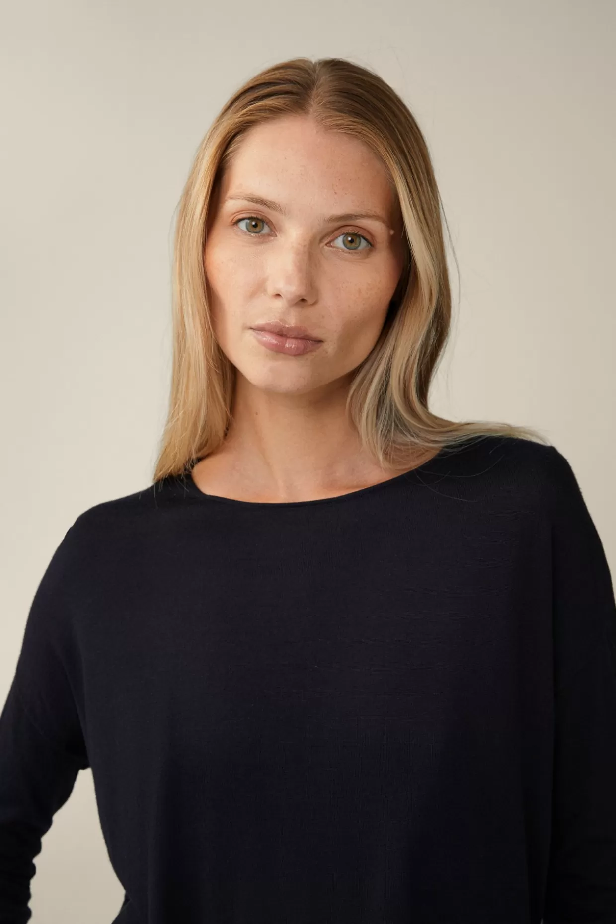 Damen Windsor Schurwoll-Seidenmix-Pullover In