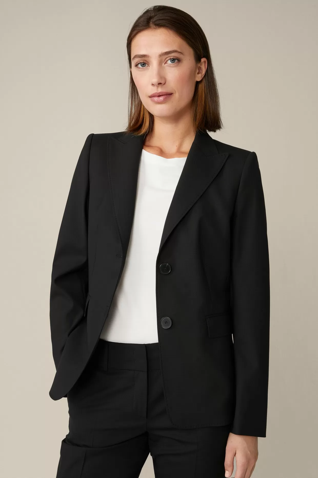 Damen Windsor Schurwoll-Stretch-Blazer In