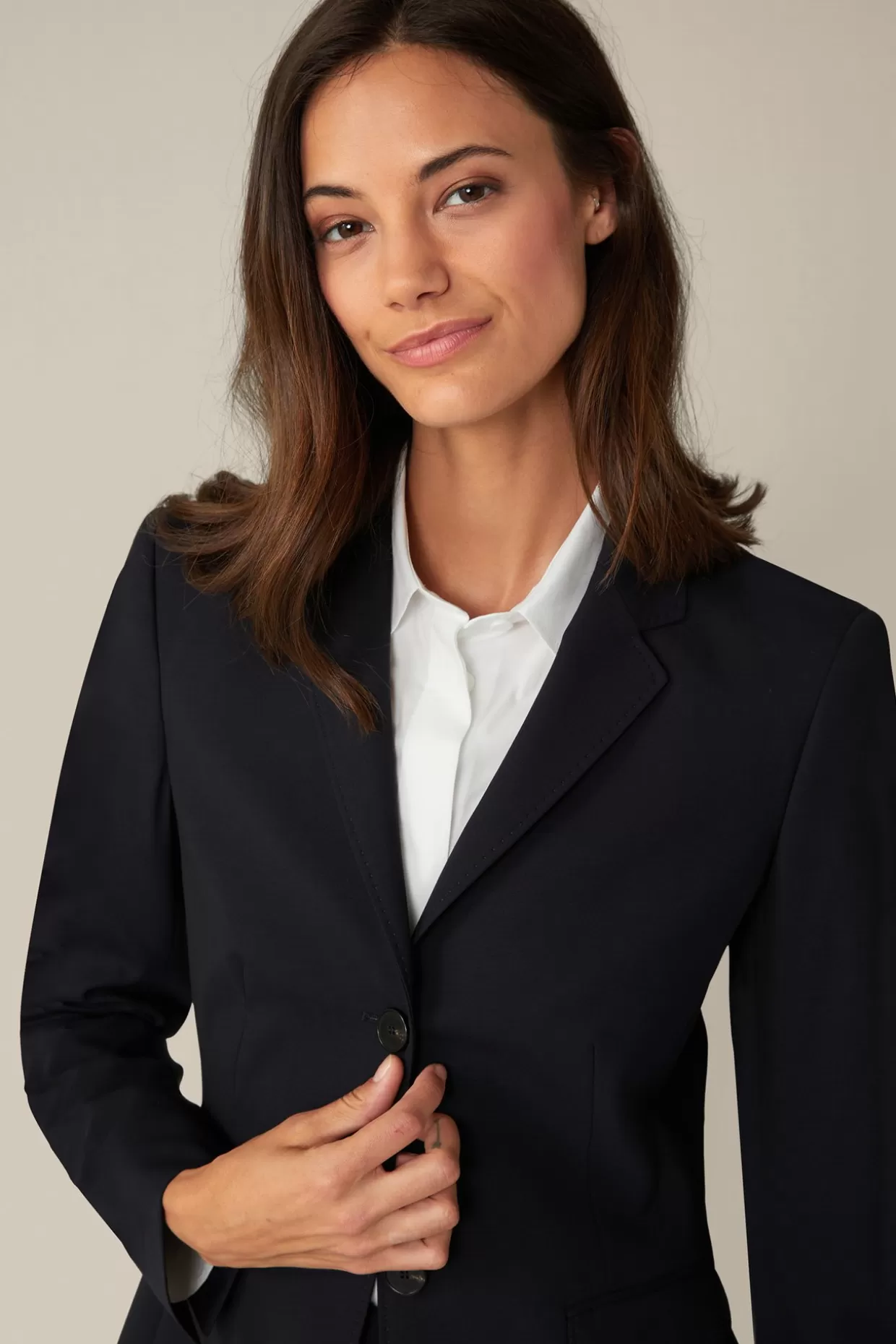 Damen Windsor Schurwoll-Stretch-Blazer In