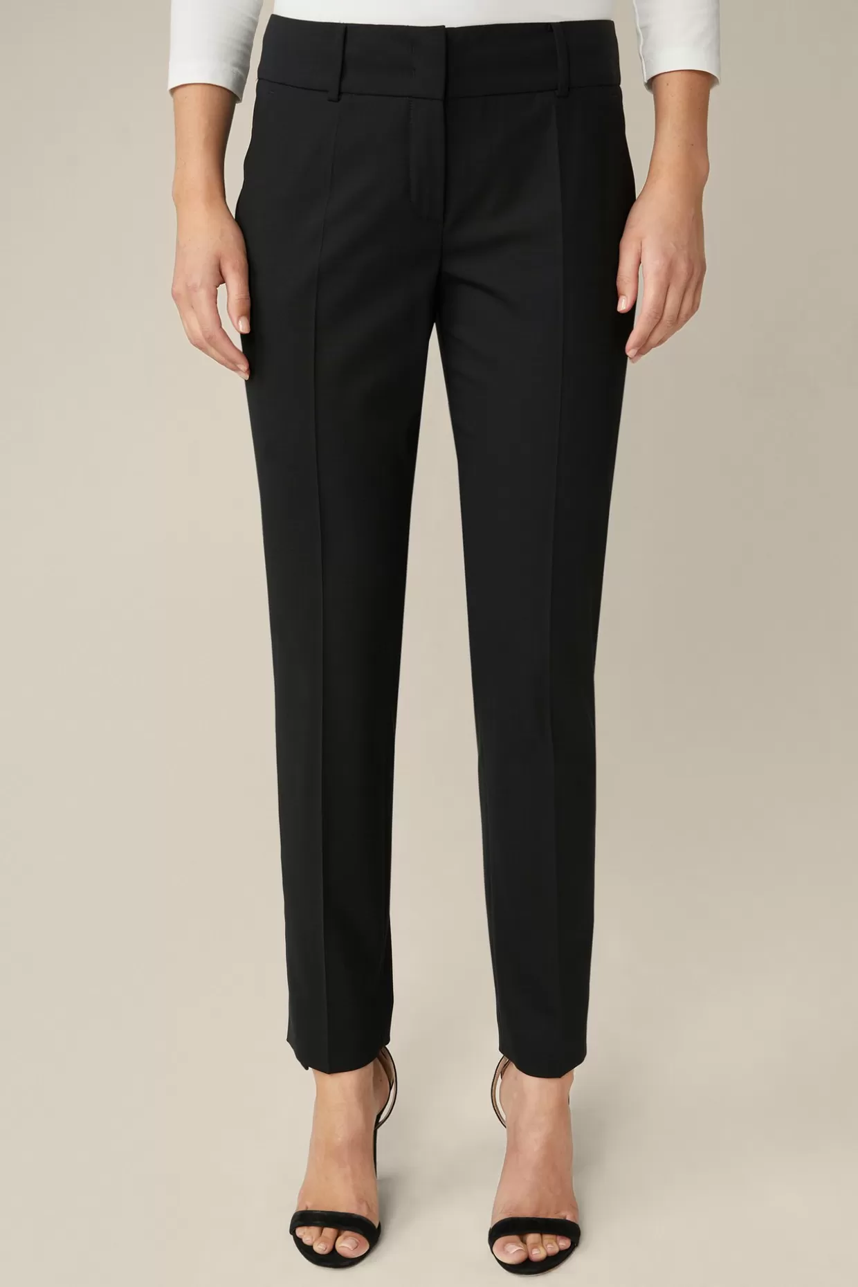 Damen Windsor Schurwoll-Stretch-Hose In