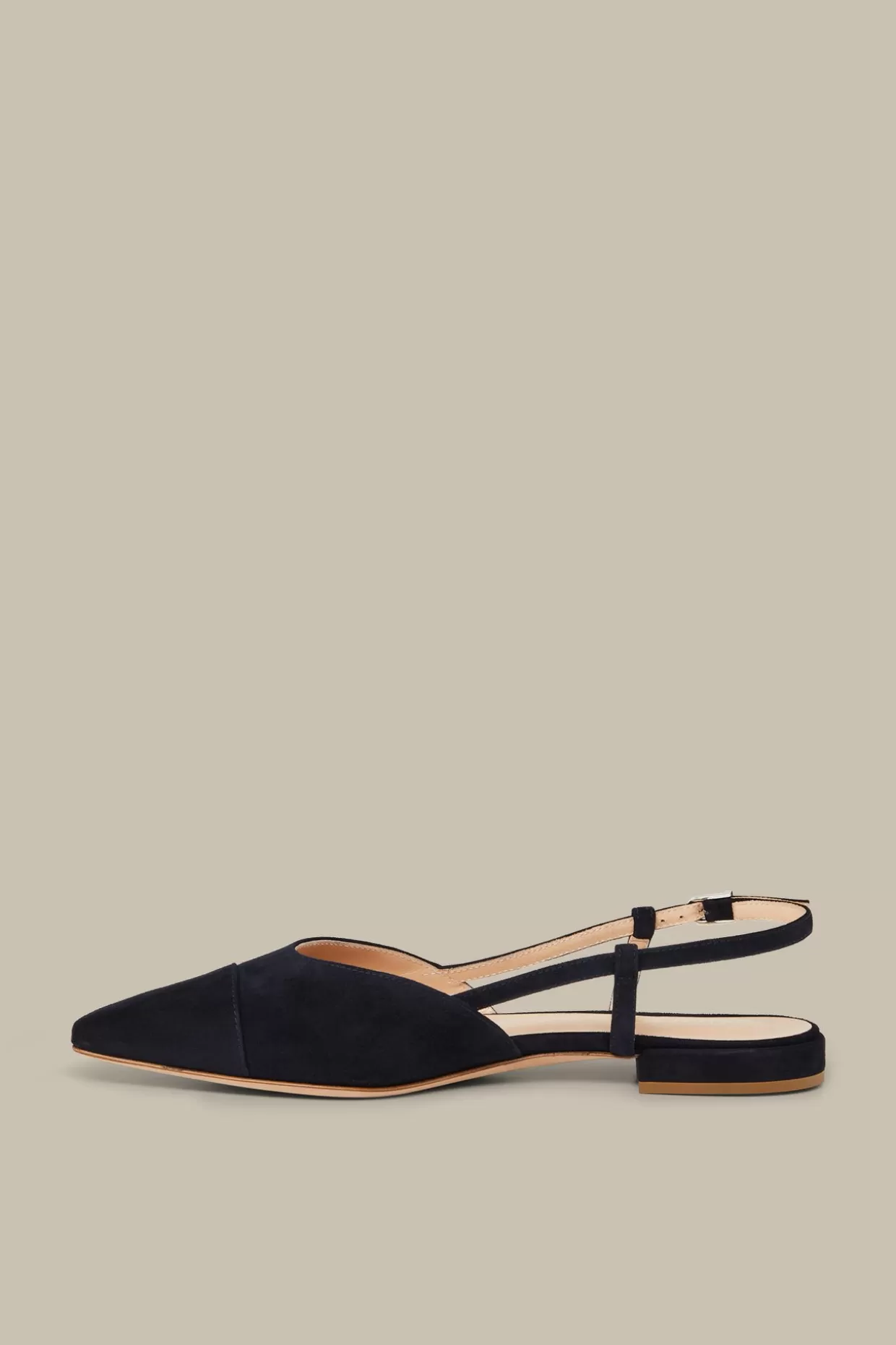 Damen Windsor Slingback Aus Ziegenveloursleder In , By Unutzer