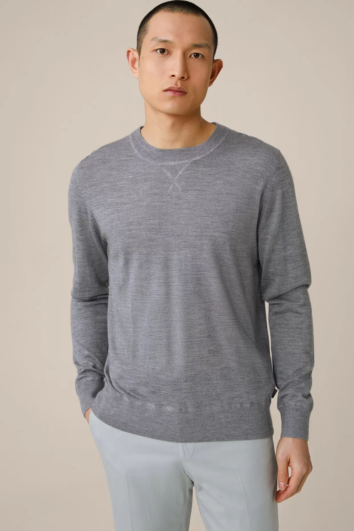 Herren Windsor Strick-Pullover Nando Mit Seide Und Cashmere In