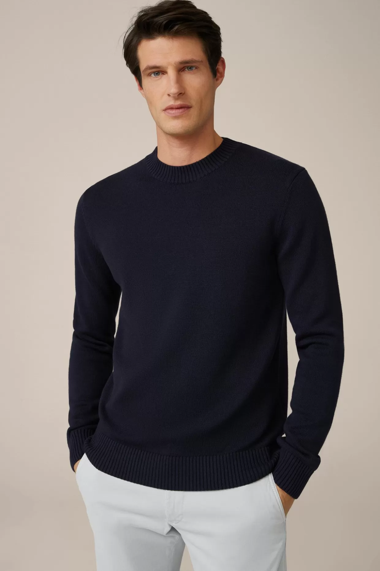 Herren Windsor Strick-Pullover Nando Mit Seide Und Cashmere In