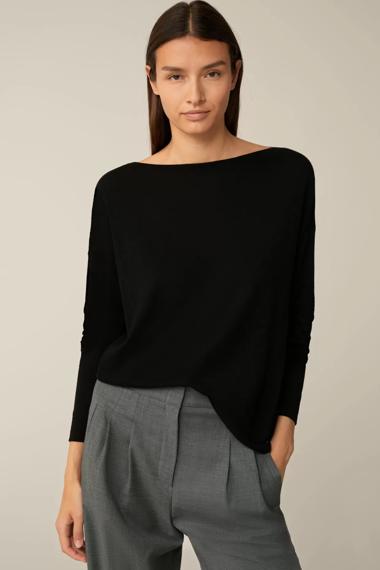 Damen Windsor Tencel-Wollstretch-Shirt In