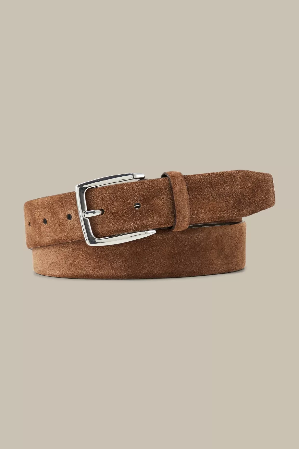 Herren Windsor Veloursleder-Gürtel In