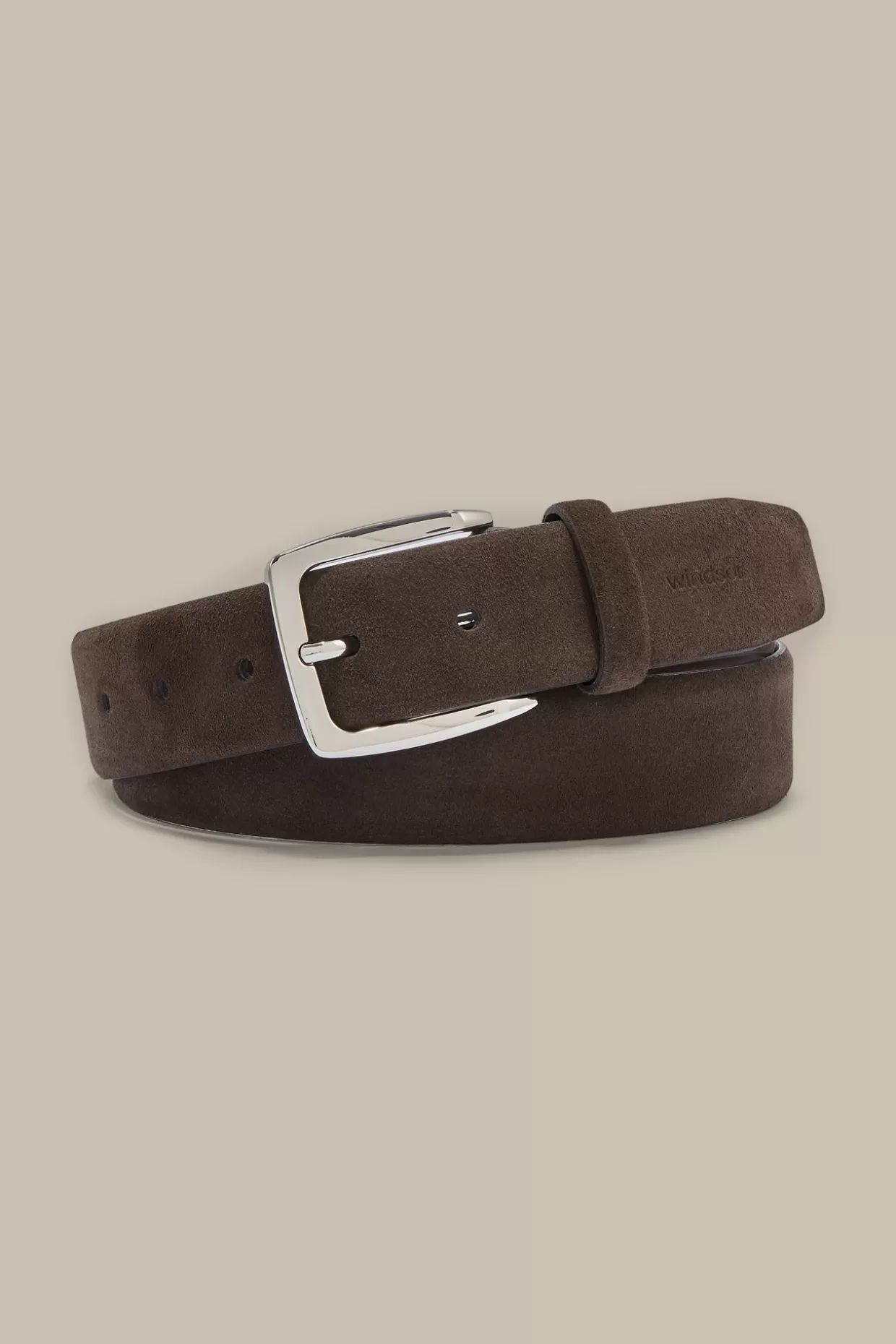 Herren Windsor Veloursleder-Gürtel In