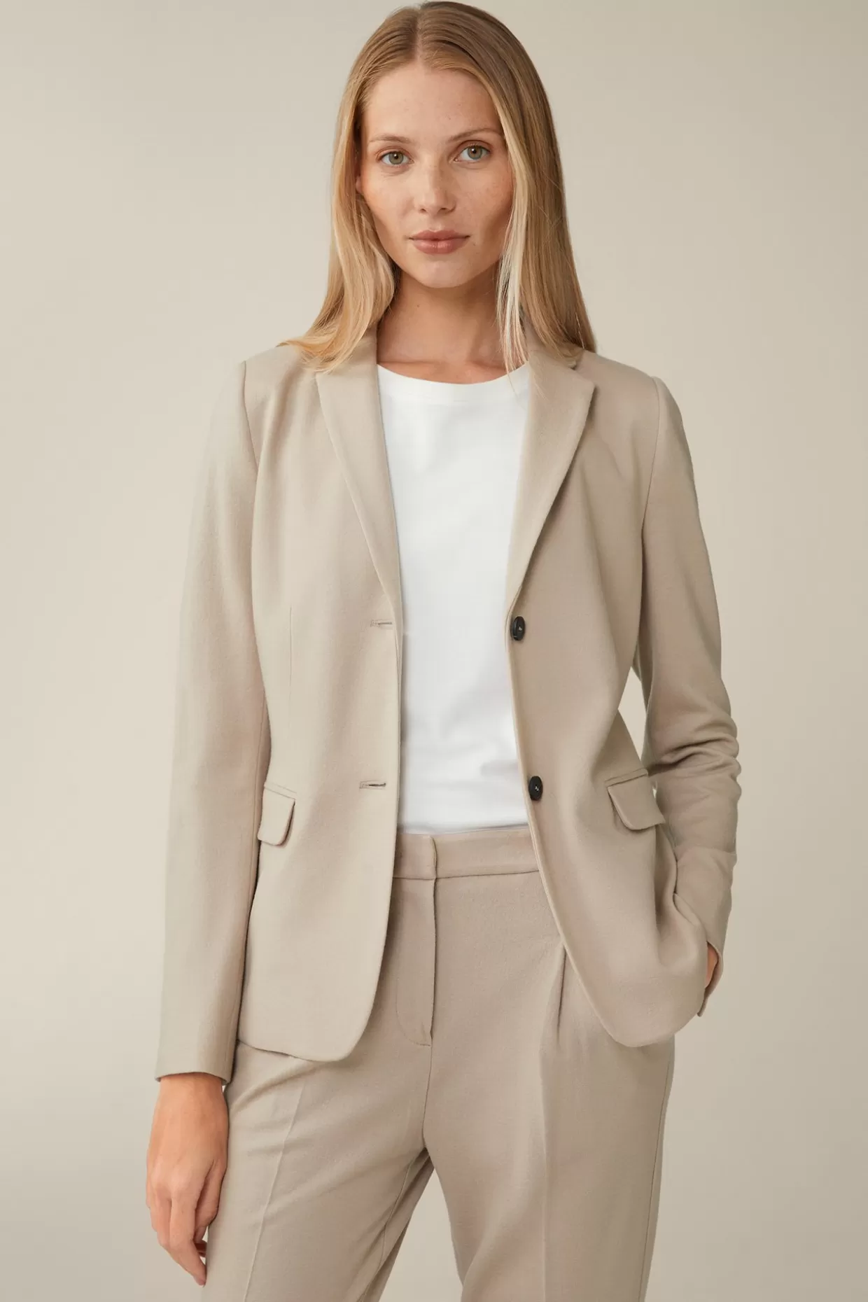 Damen Windsor Wolljersey-Blazer In