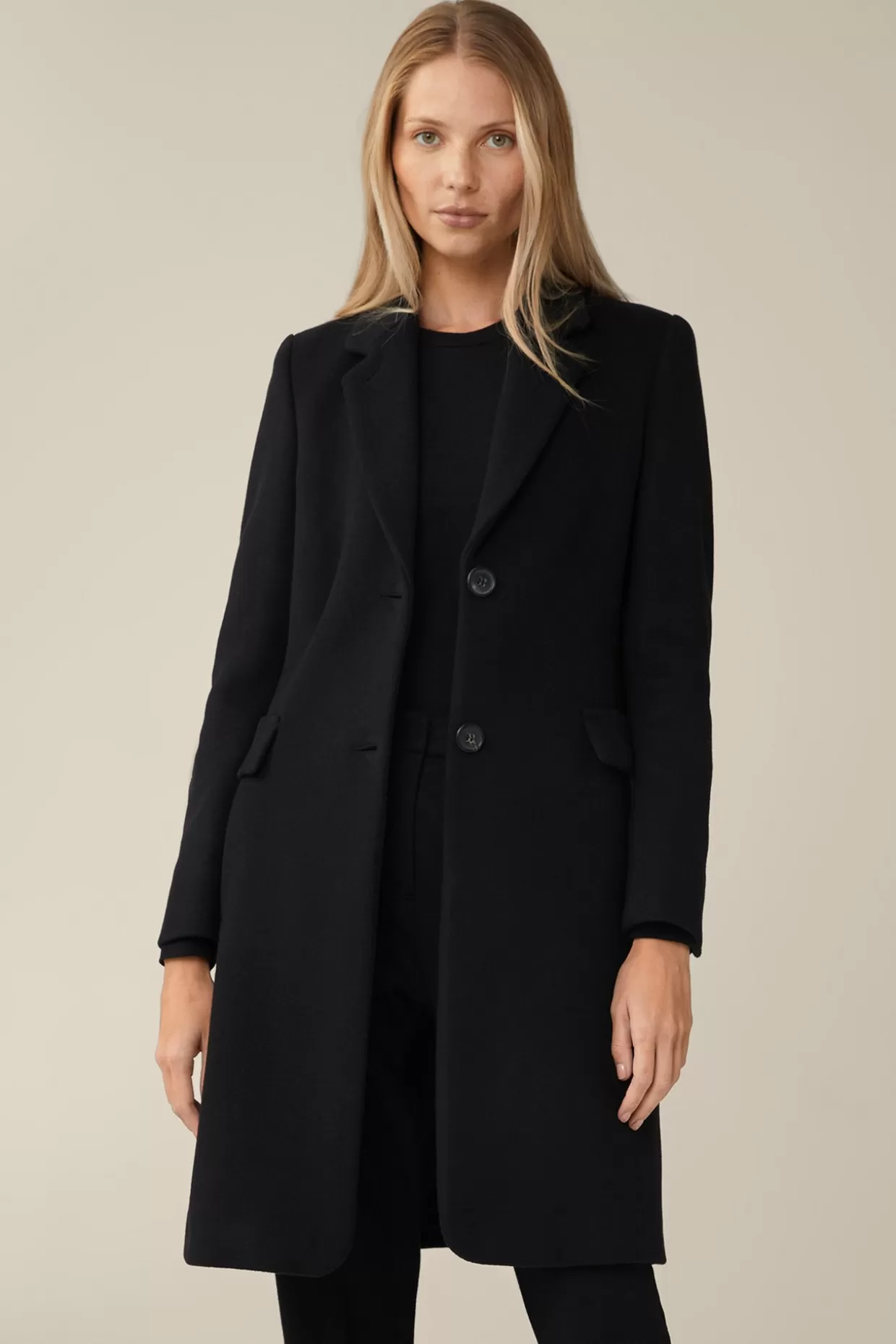 Damen Windsor Wollmix-Blazer-Mantel In