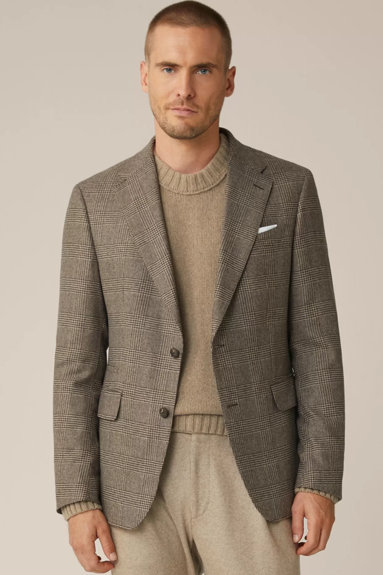 Herren Windsor Wollmix-Sakko Sono Mit Cashmere In