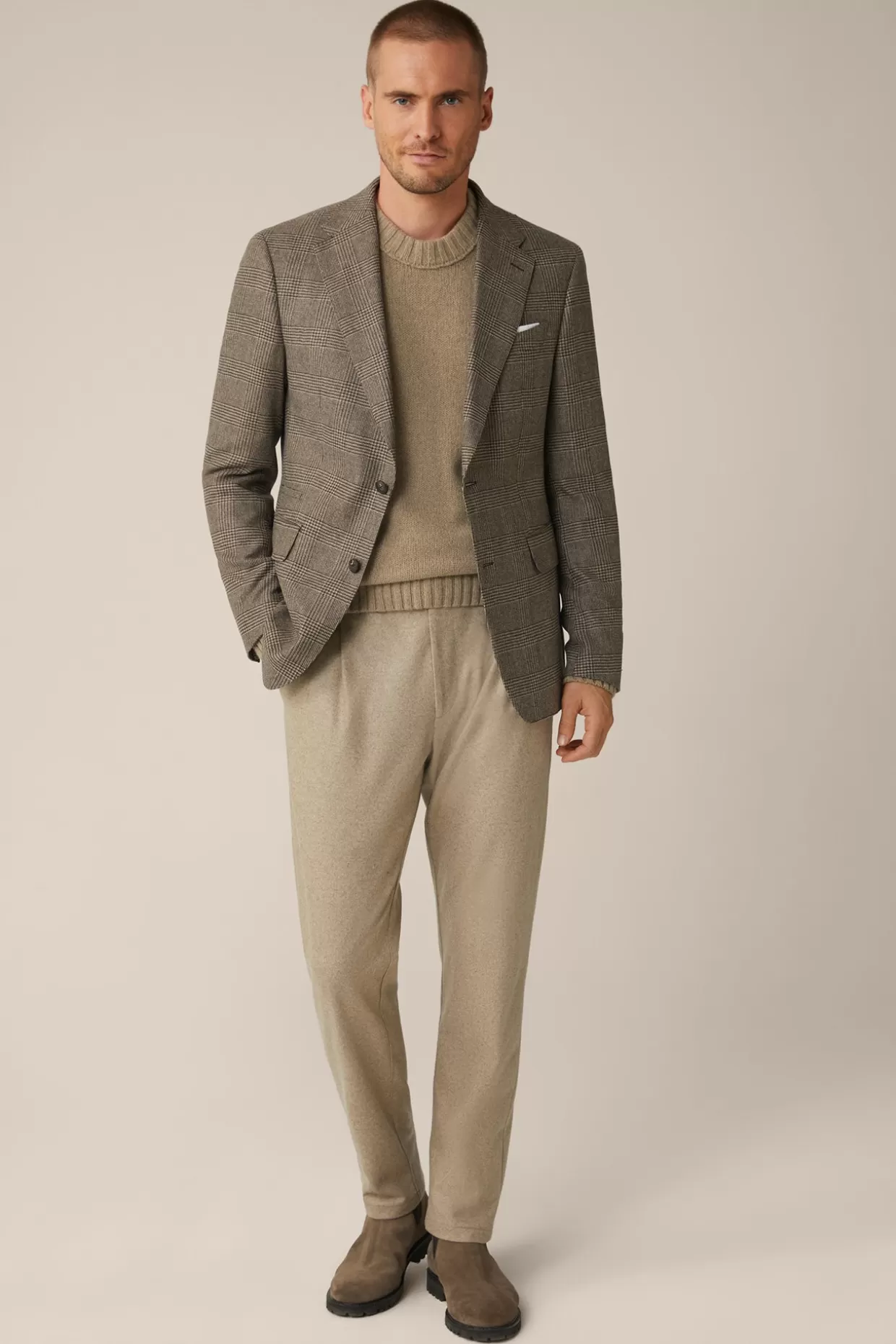 Herren Windsor Wollmix-Sakko Sono Mit Cashmere In